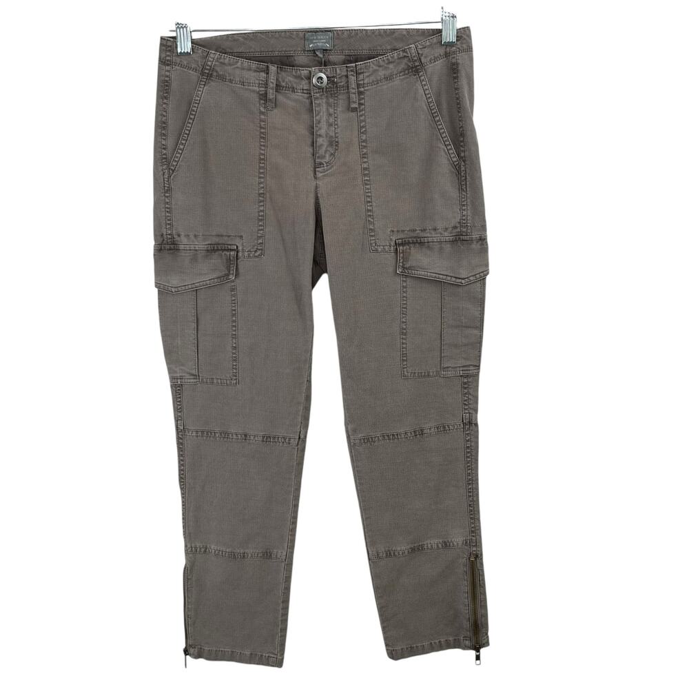 Madewell New Haven Supply Cotton Blend Low Rise Cropped Cargo Pants Grey NWT 4
